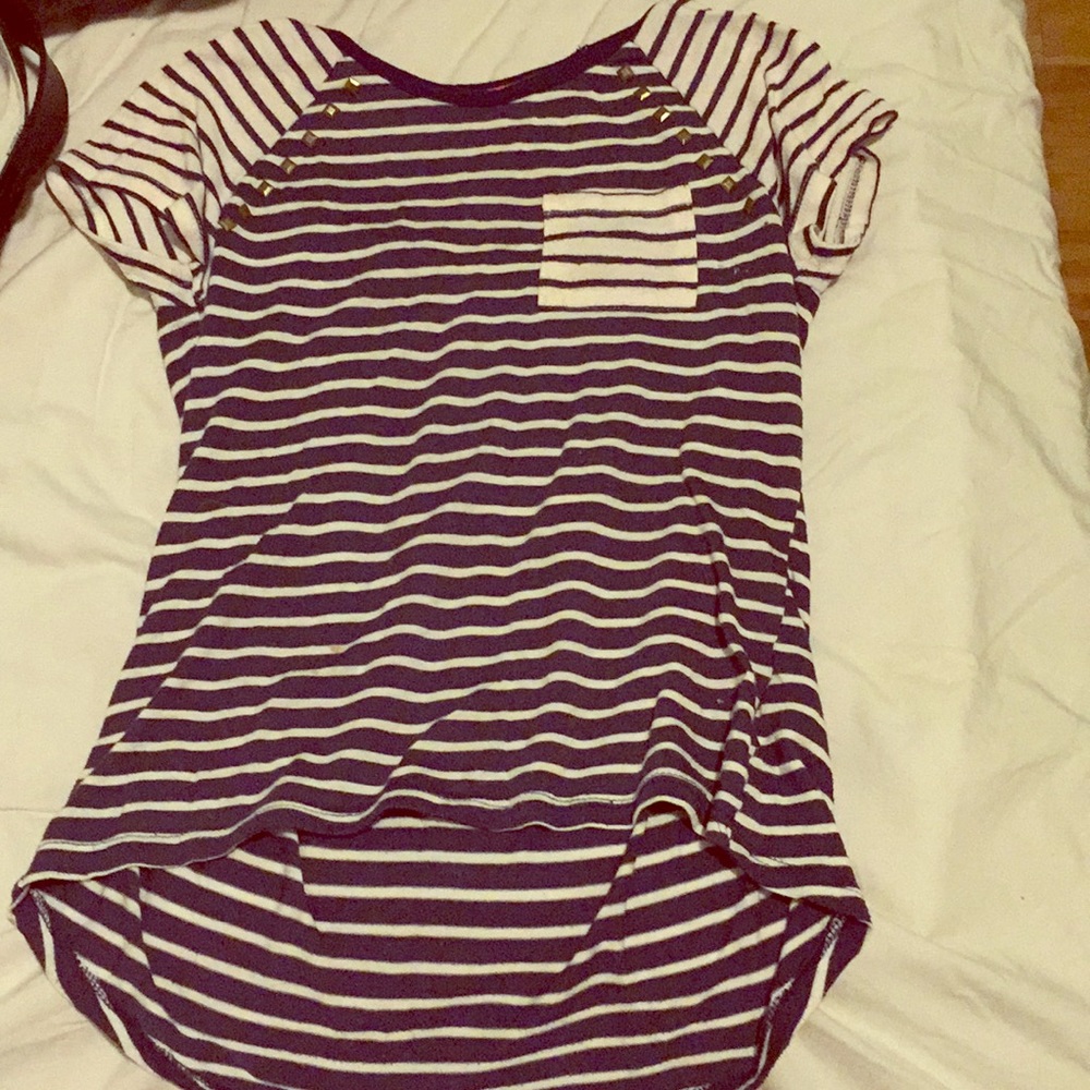 Navy white striped, Arizona Jeans shirt